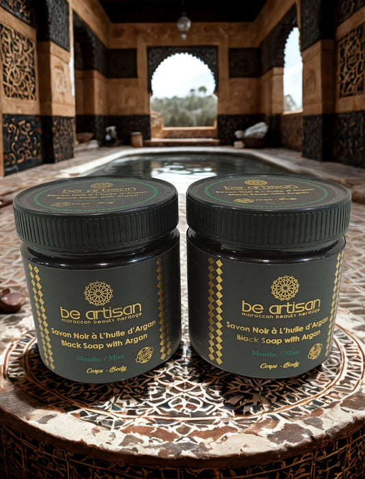 Black Soap Argan & Mint